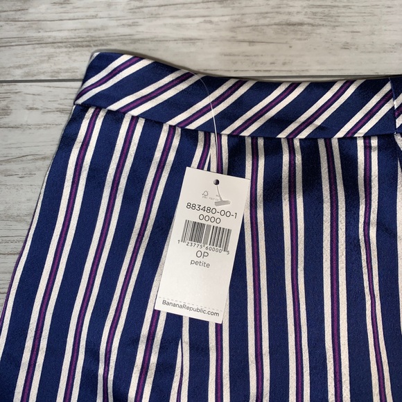 Banana Republic Striped Asymmetrical Skirt NWT - Picture 3 of 5